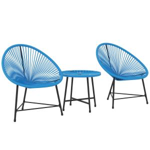 Outsunny Gartenmöbel-Set für den Außenbereich aus Kunststof…