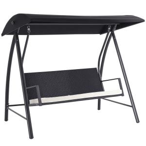 Outsunny Hollywoodschaukel 3-Sitzer Gartenschaukel mit Dach…
