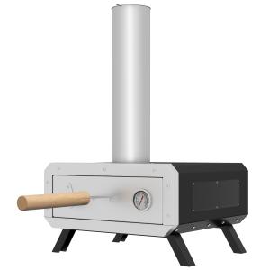 Outsunny 2-In-1 Pizzaofen  Outdoor mit Pizzastein, Pizzasch…