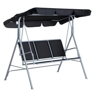 Outsunny Hollywoodschaukel 3-Sitzer elegante Gartenschaukel…