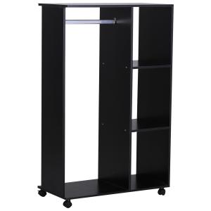 HOMCOM offener Kleiderschrank Dielenschrank mit Kleiderstan…