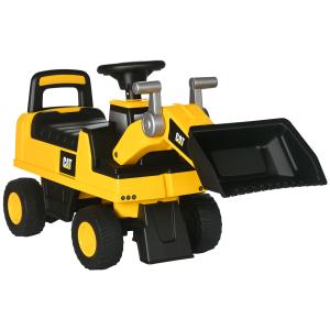 HOMCOM Rutschauto Sitzbagger mit Schaufel & Hupe, Stauraum…