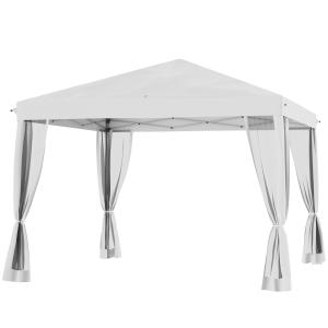 Outsunny Pavillon ca.3x3m, wasserabweisend Stabil Winterfes…