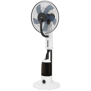 HOMCOM leiser Nebelbefeuchter-Lüfter 90 W, Standlüfter auf…