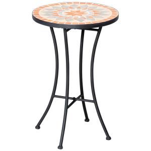 Outsunny Beistelltisch Gartentisch Blumenhocker rund Ø35,5…