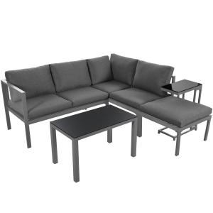 Garten Loungesessel Set für 4-5 Personen, Gartenmöbel mit B…