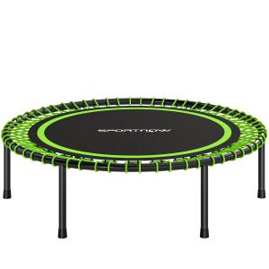 SPORTNOW Fitness-Trampolin Ø114 cm, Trampolin mit verstärkt…