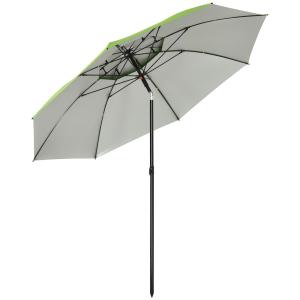 Outsunny Sonnenschirm Ø 185 cm, UV Schutz 30  Sonnenschirm,…