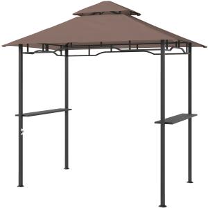Outsunny Grillpavillon Gartenzelt flammhemmendes Doppeldach…