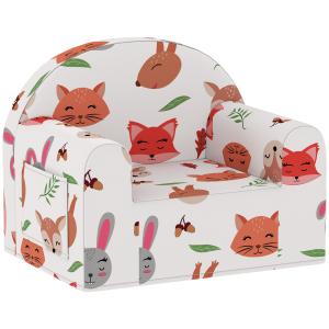 AIYAPLAY Kinder-Sofa mit Fuchsdruck, Kinder-Sofa für 18-36…