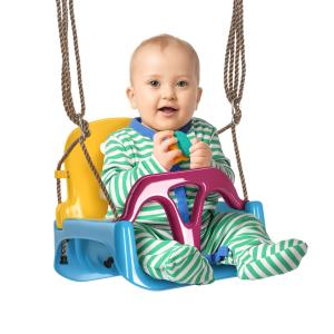 Outsunny 3 in 1 Babyschaukel Indoor, Kinderschaukel mit ver…