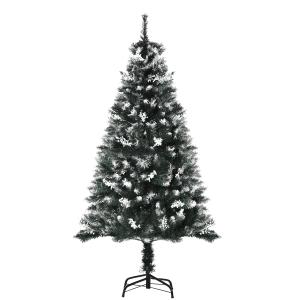HOMCOM Künstlicher Weihnachtsbaum 1,5 m Christbaum Schnee g…