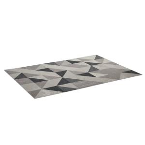 HOMCOM Moderner Teppich 170x120 cm Trenddesign mit geometri…