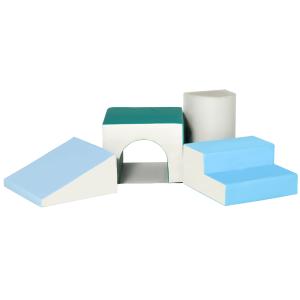 HOMCOM Bausteine für Kinder 4er-Set Schaumstoff-Bauklötze l…