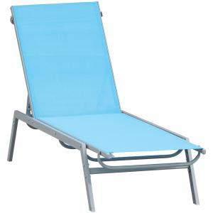 Outsunny Sonnenliege-Design Liegestuhl - Zeitgenössisches D…