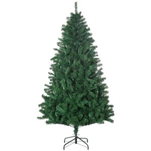 HOMCOM Weihnachtsbaum 1,8 m Christbaum Kunsttanne 1492 Zwei…