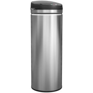 HOMCOM Mülleimer mit Sensor 50L Edelstahl Automatischer Lei…