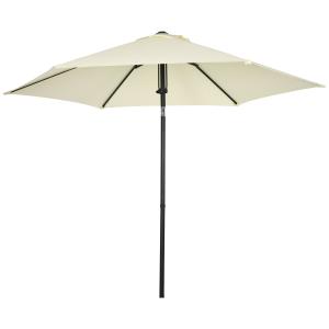 Outsunny Gartenschirm 2,7x2,5 m aus Polyester und Metall mi…