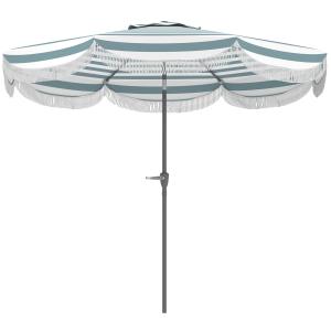 Outsunny Garten Sonnenschirm Outdoor neigbar rund Ø2,7 x 2,…