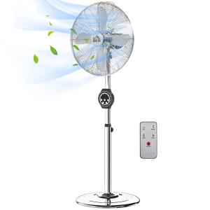 HOMCOM Kraftvoller Standventilator 50 W, höhenverstellbarer…