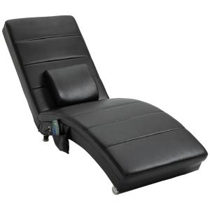 HOMCOM Loungesessel Relaxliege mit Massagefunktion, hohe Rü…