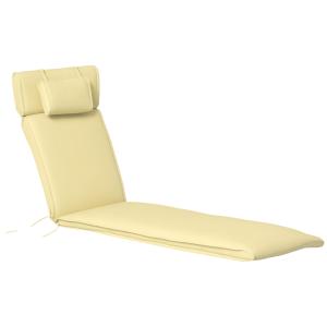 Outsunny Liegenauflage Gartenliege Polster Kopfkissen Polye…