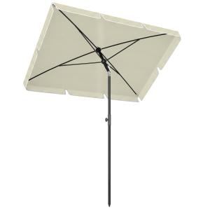 Outsunny Sonnenschirm  UV-Schutz Gartenschirm knickbar, per…