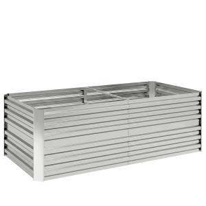 Outsunny Hochbeet aus Stahl, Pflanzbeet Frühbeet Gartenbeet…