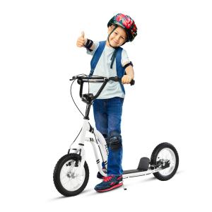 HOMCOM Kinderroller  Scooter ab 5 Jahre, Kinderscooter Tret…