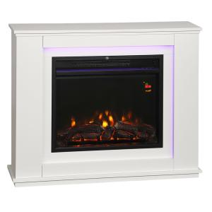 HOMCOM Elektrokamin mit Heizung, Elektrischer Kamin mit 12…