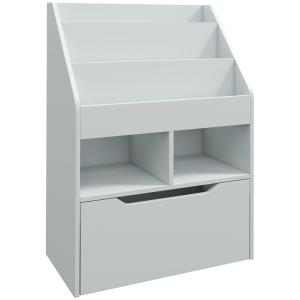 HOMCOM Kinder Bücherregal Kinderregal mit Schublade, 3 Abla…