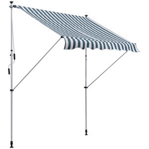 Outsunny Gelenkarmmarkise Klemmmarkise 200x150 cm Höhenvers…