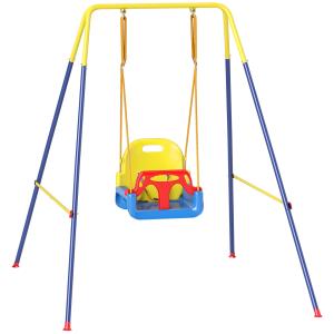 AIYAPLAY Babyschaukel 3 in 1 Kinderschaukel Babysitz verste…