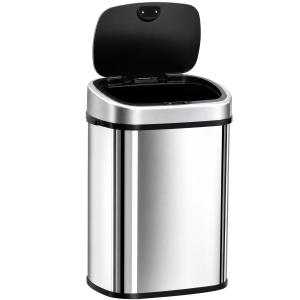 HOMCOM Mülleimer 48L Küchenabfalleimer mit Infrarotsensor,…