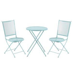 Outsunny Garten Sitzgruppe für 2 Personen Bistro-Set mit 1…