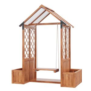 Pflanzkübel mit Spalier und Schaukel für Garten Hof Terrass…