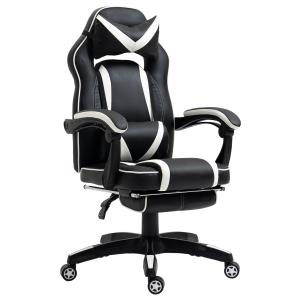 Vinsetto Gaming-Stuhl Bürostuhl Drehstuhl Chefsessel mit Fu…