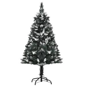 HOMCOM Künstlicher Weihnachtsbaum 1,2 m Christbaum Schnee g…