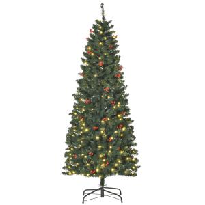 HOMCOM künstlicher Weihnachtsbaum 180 cm mit 250 LED-Leucht…
