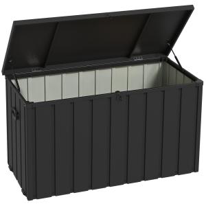 Outsunny Gartenbox Auflagenbox 450L mit Rollen & Gasdruckfe…