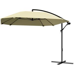 Outsunny Ampelschirm Alu Ø 260 cm Sonnenschirm, wasserdicht…