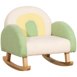 HOMCOM Schaukelstuhl Kindersofa kuscheliger Kindersessel Eu…