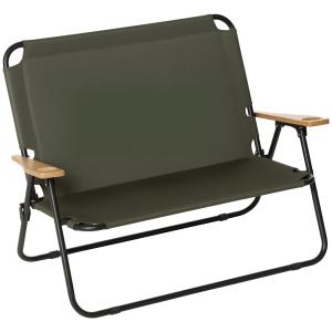Outsunny 2-Sitzer Campingstuhl, bis 160 kg, Gartenstuhl, Re…