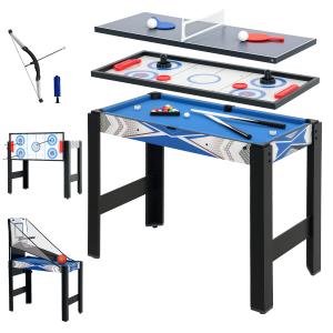 SPORTNOW Multigame Spieltisch 5 in 1 inklusive Billard, Tis…