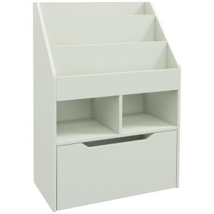 HOMCOM Kinder Bücherregal Kinderregal mit Schublade, 3 Abla…
