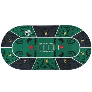 SPORTNOW Pokertischdeck, Tischdecke für Poker, 120 x 60 cm,…
