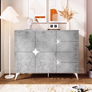 Sideboard mit Schubladen, Kommode mit spezieller Paneelform…