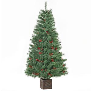 HOMCOM künstlicher Weihnachtsbaum 1,8 m Christbaum Tannenba…