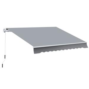 Outsunny UV Schutz Markise 4m, für alle Oberflächen, langle…