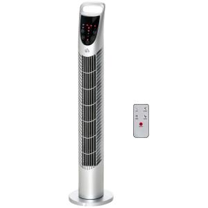 HOMCOM Leiser Säulenturmventilator 40W Timer 3 Geschwindigk…